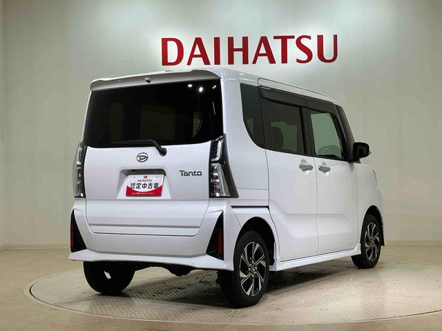 タントカスタムX4WD アルミホイール シートヒーター アイドリングストップ オートマチックハイビーム 衝突防止システム LEDヘッドランプ レーンアシスト スマートキー 記録簿 ワンオーナー エアバッグ エアコン(北海道)の中古車