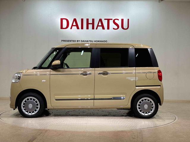 ムーヴキャンバスセオリーＧターボ４ＷＤ　シートヒーター　ターボ　アイドリングストップ　オートマチックハイビーム　衝突防止システム　ＬＥＤヘッドランプ　レーンアシスト　スマートキー　記録簿　ワンオーナー　エアバッグ　エアコン　ＡＢＳ（北海道）の中古車