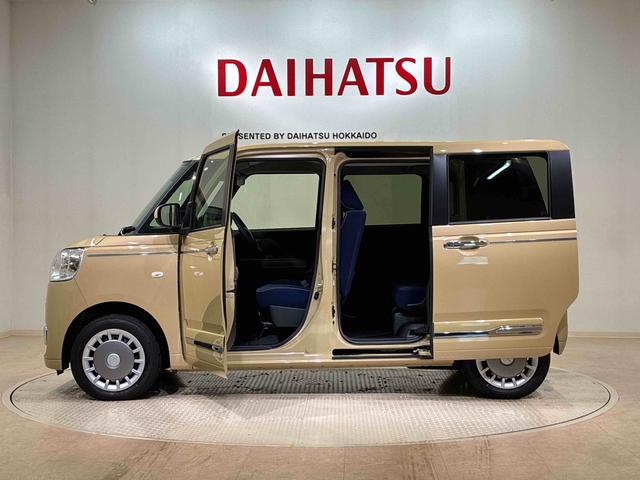 ムーヴキャンバスセオリーＧターボ４ＷＤ　シートヒーター　ターボ　アイドリングストップ　オートマチックハイビーム　衝突防止システム　ＬＥＤヘッドランプ　レーンアシスト　スマートキー　記録簿　ワンオーナー　エアバッグ　エアコン　ＡＢＳ（北海道）の中古車