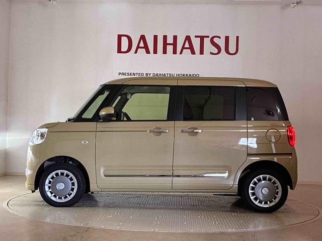 ムーヴキャンバスセオリーＧターボ４ＷＤ　シートヒーター　ターボ　アイドリングストップ　オートマチックハイビーム　衝突防止システム　ＬＥＤヘッドランプ　レーンアシスト　スマートキー　記録簿　ワンオーナー　エアバッグ　エアコン　ＡＢＳ（北海道）の中古車