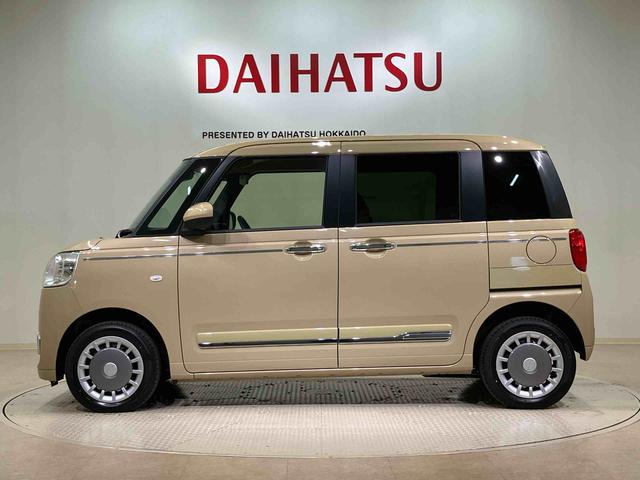 ムーヴキャンバスセオリーＧターボ４ＷＤ　シートヒーター　ターボ　アイドリングストップ　オートマチックハイビーム　衝突防止システム　ＬＥＤヘッドランプ　レーンアシスト　スマートキー　記録簿　ワンオーナー　エアバッグ　エアコン　ＡＢＳ（北海道）の中古車
