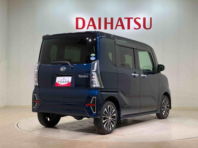 タントカスタムRS4WD ETC アルミホイール シートヒーター ターボ アイドリングストップ オートマチックハイビーム 衝突防止システム LEDヘッドランプ レーンアシスト スマートキー 記録簿 禁煙車 ワンオーナー(北海道)の中古車