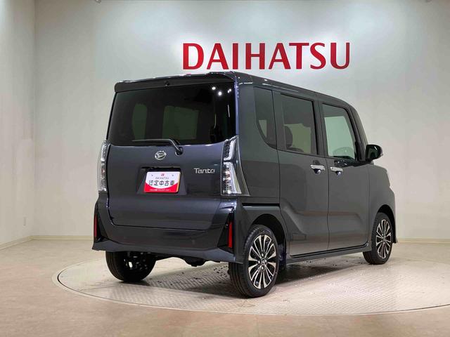 タントカスタムRS4WD ETC アルミホイール シートヒーター ターボ アイドリングストップ オートマチックハイビーム 衝突防止システム LEDヘッドランプ レーンアシスト スマートキー 記録簿 ワンオーナー ABS(北海道)の中古車