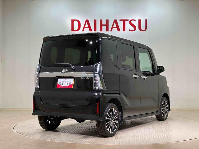 タントカスタムRS4WD ETC アルミホイール シートヒーター ターボ アイドリングストップ オートマチックハイビーム 衝突防止システム LEDヘッドランプ レーンアシスト スマートキー 記録簿 ワンオーナー ABS(北海道)の中古車