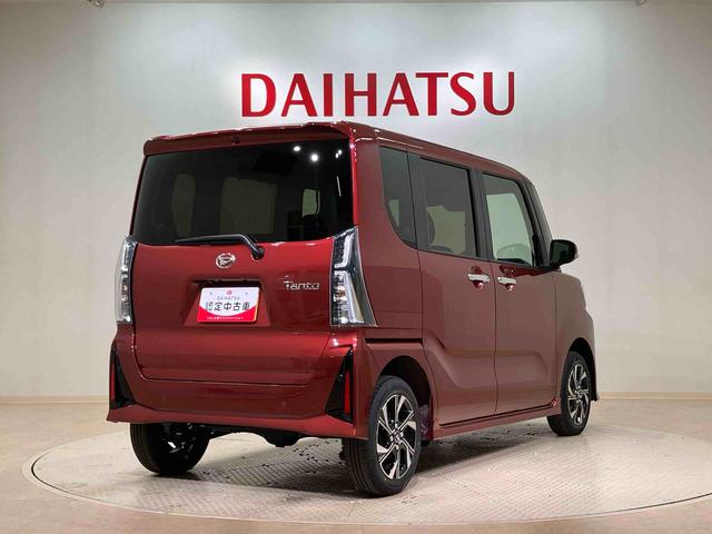 タントカスタムＸ４ＷＤ　ＥＴＣ　アルミホイール　シートヒーター　アイドリングストップ　オートマチックハイビーム　衝突防止システム　ＬＥＤヘッドランプ　レーンアシスト　スマートキー　記録簿　ワンオーナー　エアバッグ（北海道）の中古車
