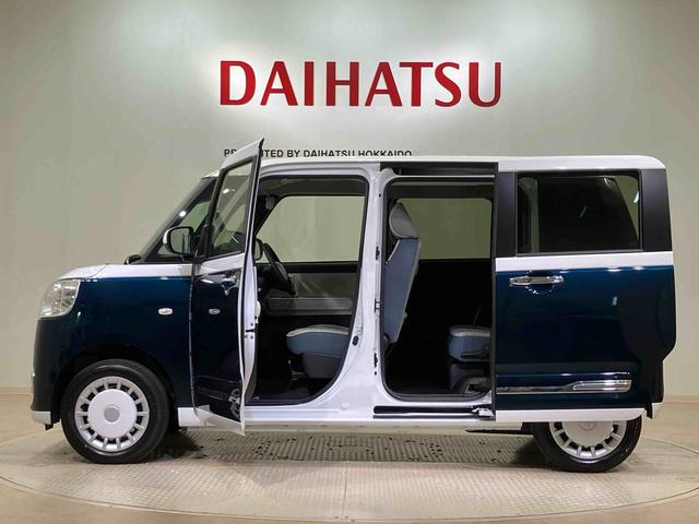 ムーヴキャンバスストライプスG4WD シートヒーター アイドリングストップ オートマチックハイビーム 衝突防止システム LEDヘッドランプ レーンアシスト スマートキー 記録簿 ワンオーナー エアバッグ エアコン パワーウィンドウ(北海道)の中古車