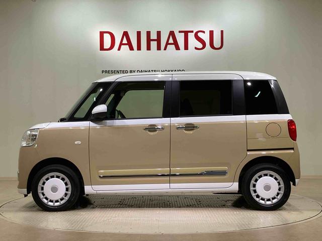 ムーヴキャンバスストライプスＧ４ＷＤ　シートヒーター　アイドリングストップ　オートマチックハイビーム　衝突防止システム　ＬＥＤヘッドランプ　レーンアシスト　スマートキー　記録簿　ワンオーナー　エアバッグ　エアコン　パワーウィンドウ（北海道）の中古車