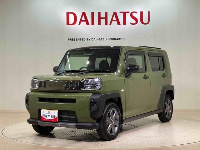タフトGターボ ダーククロムベンチャー4WD アルミホイール シートヒーター ターボ オートマチックハイビーム 衝突防止システム LEDヘッドランプ レーンアシスト スマートキー 記録簿 ワンオーナー エアバッグ エアコン CD ABS(北海道)の中古車