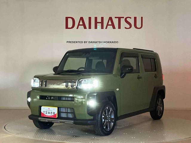 タフトGターボ ダーククロムベンチャー4WD アルミホイール シートヒーター ターボ オートマチックハイビーム 衝突防止システム LEDヘッドランプ レーンアシスト スマートキー 記録簿 ワンオーナー エアバッグ エアコン CD ABS(北海道)の中古車