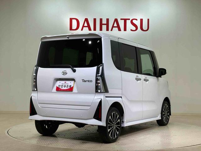 タントカスタムＲＳ４ＷＤ　ＥＴＣ　アルミホイール　シートヒーター　ターボ　アイドリングストップ　オートマチックハイビーム　衝突防止システム　ＬＥＤヘッドランプ　レーンアシスト　スマートキー　記録簿　ワンオーナー　ＡＢＳ（北海道）の中古車