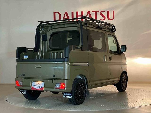 ハイゼットカーゴデッキバンG4WD アルミホイール アイドリングストップ オートマチックハイビーム 衝突防止システム レーンアシスト スマートキー 記録簿 ワンオーナー エアバッグ エアコン パワーステアリング パワーウィンドウ(北海道)の中古車