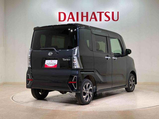 タントカスタムX4WD アルミホイール シートヒーター アイドリングストップ オートマチックハイビーム 衝突防止システム LEDヘッドランプ レーンアシスト スマートキー 記録簿 禁煙車 ワンオーナー エアバッグ(北海道)の中古車