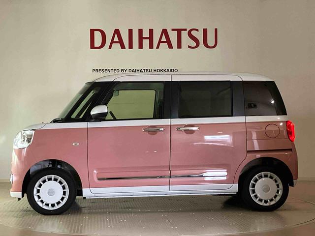 ムーヴキャンバスストライプスG4WD シートヒーター アイドリングストップ オートマチックハイビーム 衝突防止システム LEDヘッドランプ レーンアシスト スマートキー 記録簿 ワンオーナー エアバッグ エアコン パワーウィンドウ(北海道)の中古車