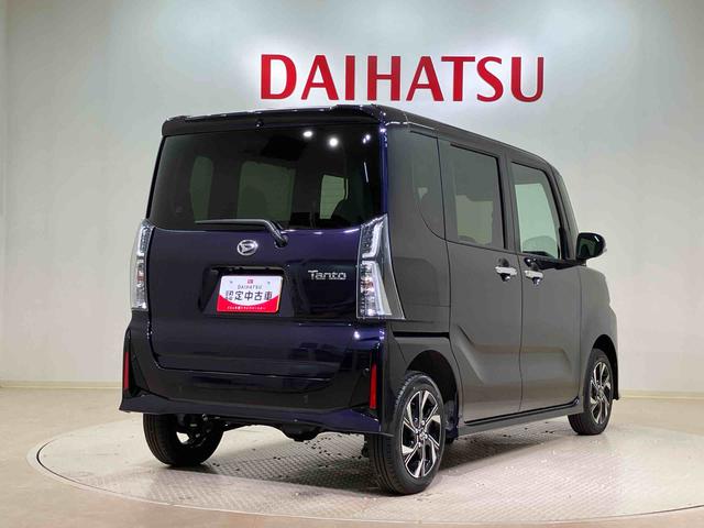 タントカスタムX4WD アルミホイール シートヒーター アイドリングストップ オートマチックハイビーム 衝突防止システム LEDヘッドランプ レーンアシスト スマートキー 記録簿 ワンオーナー エアバッグ エアコン(北海道)の中古車