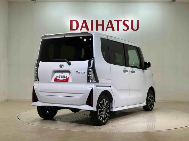 タントカスタムＲＳ４ＷＤ　アルミホイール　シートヒーター　ターボ　アイドリングストップ　オートマチックハイビーム　衝突防止システム　ＬＥＤヘッドランプ　レーンアシスト　スマートキー　記録簿　ワンオーナー　エアバッグ（北海道）の中古車
