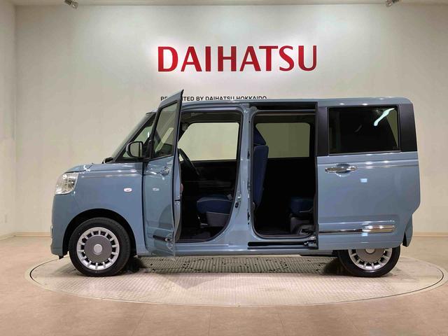 ムーヴキャンバスセオリーG4WD シートヒーター アイドリングストップ オートマチックハイビーム 衝突防止システム LEDヘッドランプ レーンアシスト スマートキー 記録簿 ワンオーナー エアバッグ エアコン パワーウィンドウ(北海道)の中古車