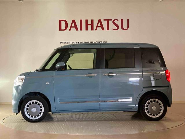 ムーヴキャンバスセオリーG4WD シートヒーター アイドリングストップ オートマチックハイビーム 衝突防止システム LEDヘッドランプ レーンアシスト スマートキー 記録簿 ワンオーナー エアバッグ エアコン パワーウィンドウ(北海道)の中古車