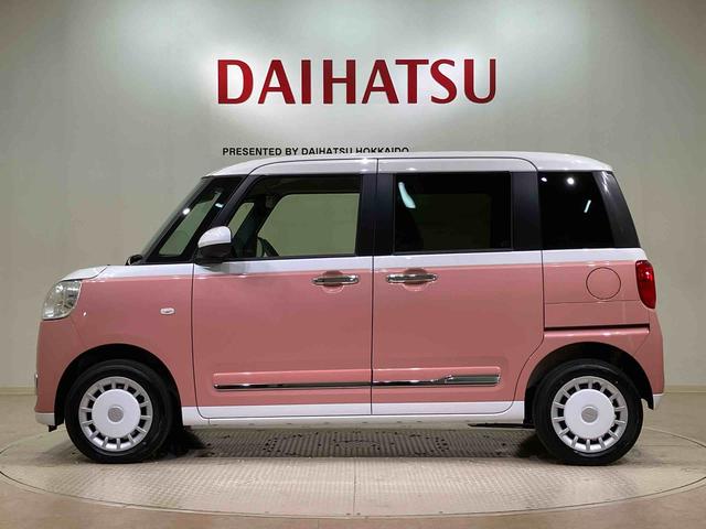 ムーヴキャンバスストライプスＧ４ＷＤ　シートヒーター　アイドリングストップ　オートマチックハイビーム　衝突防止システム　ＬＥＤヘッドランプ　レーンアシスト　スマートキー　記録簿　ワンオーナー　エアバッグ　エアコン　パワーウィンドウ（北海道）の中古車