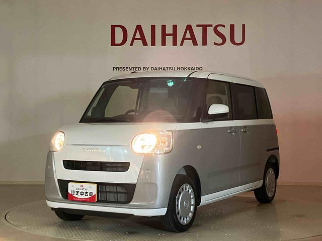 ムーヴキャンバスストライプスX4WD アイドリングストップ オートマチックハイビーム 衝突防止システム レーンアシスト スマートキー 記録簿 ワンオーナー エアバッグ エアコン パワーステアリング パワーウィンドウ ABS(北海道)の中古車