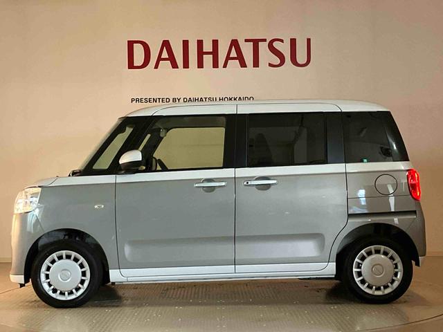 ムーヴキャンバスストライプスX4WD アイドリングストップ オートマチックハイビーム 衝突防止システム レーンアシスト スマートキー 記録簿 ワンオーナー エアバッグ エアコン パワーステアリング パワーウィンドウ ABS(北海道)の中古車