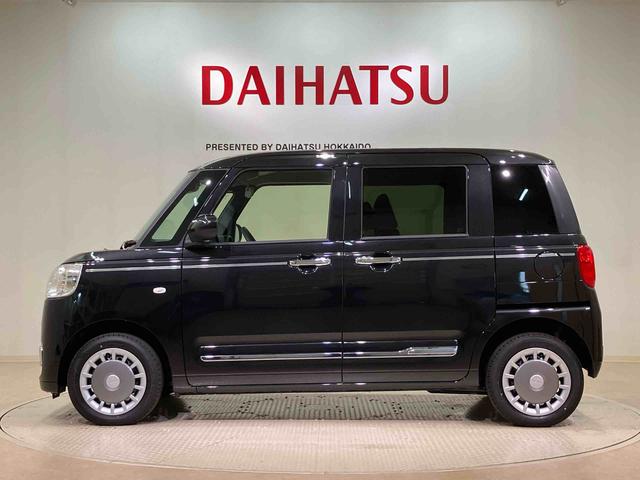ムーヴキャンバスセオリーGターボ4WD シートヒーター ターボ アイドリングストップ オートマチックハイビーム 衝突防止システム LEDヘッドランプ レーンアシスト スマートキー 記録簿 ワンオーナー エアバッグ エアコン ABS(北海道)の中古車