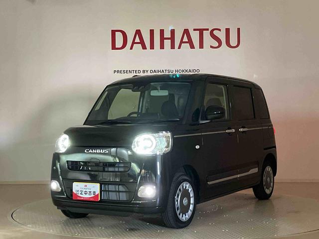ムーヴキャンバスセオリーGターボ4WD シートヒーター ターボ アイドリングストップ オートマチックハイビーム 衝突防止システム LEDヘッドランプ レーンアシスト スマートキー 記録簿 ワンオーナー エアバッグ エアコン ABS(北海道)の中古車