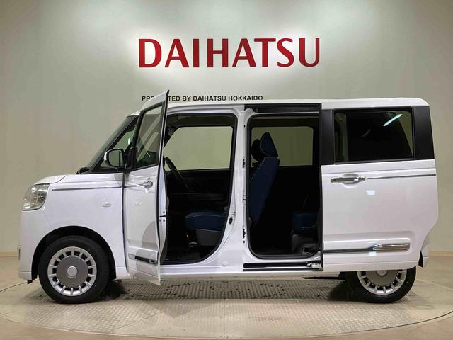 ムーヴキャンバスセオリーGターボ4WD シートヒーター ターボ アイドリングストップ オートマチックハイビーム 衝突防止システム LEDヘッドランプ レーンアシスト スマートキー 記録簿 ワンオーナー エアバッグ エアコン ABS(北海道)の中古車
