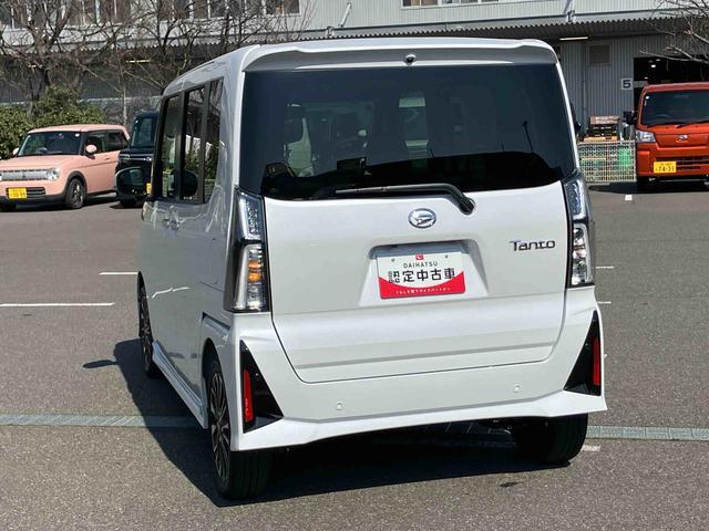 タントカスタムRSターボ・スマアシ・シートヒーター・電動パーキング・ミラクルオープンドア・LEDヘッドライト・オートライト・キーフリー・両側パワースライドドア・バックカメラ・コーナーセンサー・格納式リヤドアサンシェード(千葉県)の中古車