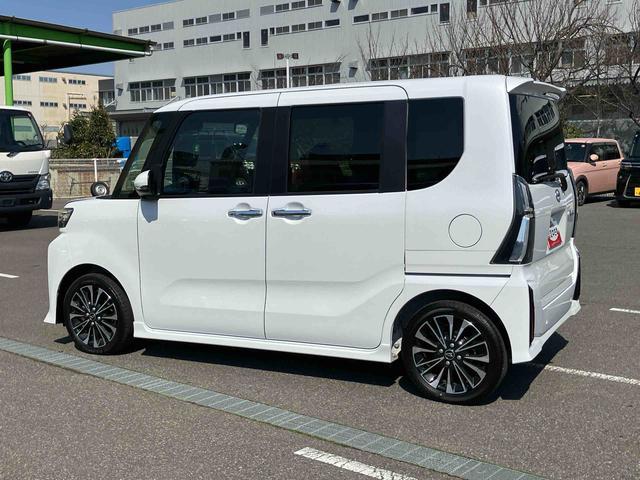 タントカスタムRSターボ・スマアシ・シートヒーター・電動パーキング・ミラクルオープンドア・LEDヘッドライト・オートライト・キーフリー・両側パワースライドドア・バックカメラ・コーナーセンサー・格納式リヤドアサンシェード(千葉県)の中古車