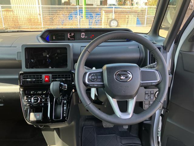 タントカスタムRSターボ・スマアシ・シートヒーター・電動パーキング・ミラクルオープンドア・LEDヘッドライト・オートライト・キーフリー・両側パワースライドドア・バックカメラ・コーナーセンサー・格納式リヤドアサンシェード(千葉県)の中古車