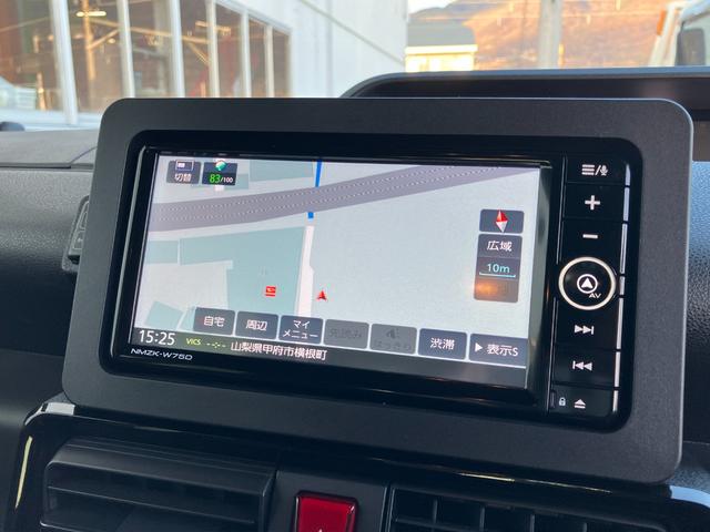 タントカスタムＲＳ　純正ナビゲーション　ドライブレコーダースマートアシスト・ＬＥＤヘッドランプ・プッシュエンジンスタート・１５インチアルミホイール・両側パワースライドドア・ＵＳＢソケット・オートエアコン・運転席助手席シートヒーター（山梨県）の中古車