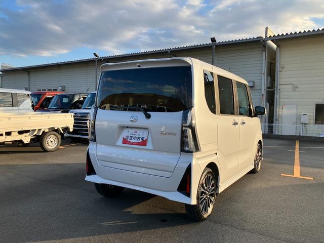 タントカスタムＲＳ　純正ナビゲーション　ドライブレコーダースマートアシスト・ＬＥＤヘッドランプ・プッシュエンジンスタート・１５インチアルミホイール・両側パワースライドドア・ＵＳＢソケット・オートエアコン・運転席助手席シートヒーター（山梨県）の中古車