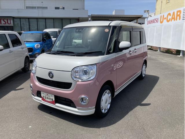 ムーヴキャンバスＧメイクアップＶＳ　ＳＡIII１４インチフルホイールキャップ　ＬＥＤヘッドランプ　キーフリーシステム　両側パワースライドドア　オートエアコン（プッシュ式）　オートライト　置きラクボックス（静岡県）の中古車