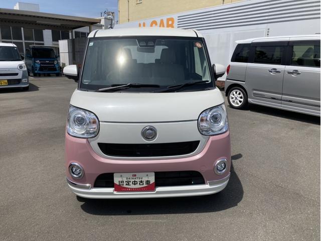 ムーヴキャンバスＧメイクアップＶＳ　ＳＡIII１４インチフルホイールキャップ　ＬＥＤヘッドランプ　キーフリーシステム　両側パワースライドドア　オートエアコン（プッシュ式）　オートライト　置きラクボックス（静岡県）の中古車