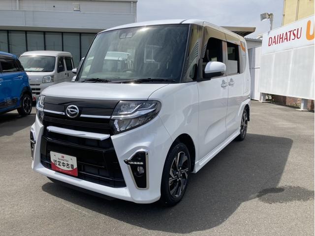 タントカスタムＸ１４インチアルミホイール　大型エアロバンパー　フルＬＥＤヘッドランプ　オート格納式カラードドアミラー　両側パワースライドドア　キーフリーシステム　プッシュボタンスタート（静岡県）の中古車