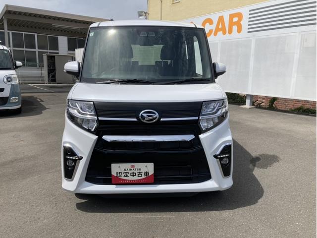 タントカスタムＸ１４インチアルミホイール　大型エアロバンパー　フルＬＥＤヘッドランプ　オート格納式カラードドアミラー　両側パワースライドドア　キーフリーシステム　プッシュボタンスタート（静岡県）の中古車