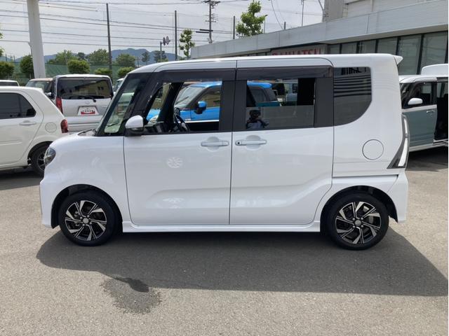 タントカスタムＸ１４インチアルミホイール　大型エアロバンパー　フルＬＥＤヘッドランプ　オート格納式カラードドアミラー　両側パワースライドドア　キーフリーシステム　プッシュボタンスタート（静岡県）の中古車