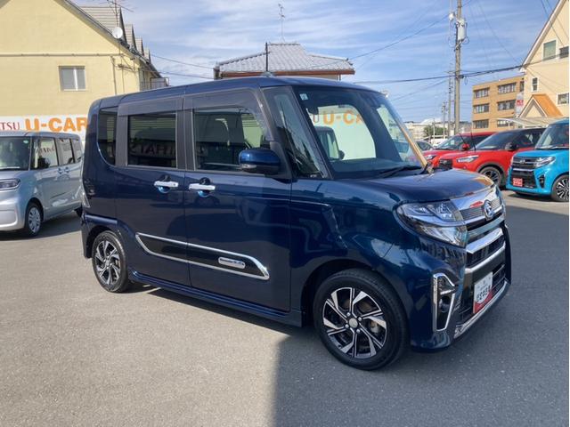 タントカスタムＸスタイルセレクション１４インチアルミホイール　大型エアロバンパー　フルＬＥＤヘッドランプ　オート格納式カラードドアミラー　両側パワースライドドア　ＴＦＴカラーマルチインフォメーションディスプレイ（静岡県）の中古車
