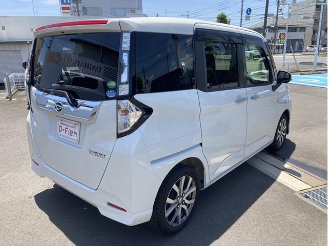 トールカスタムＧ　ターボ　ＳＡIIＬＥＤヘッドランプ　キーフリーシステム　プッシュボタンスタート　オートエアコン（プッシュ式）　両側パワースライドドア　マルチインフォメーションディスプレイ（静岡県）の中古車