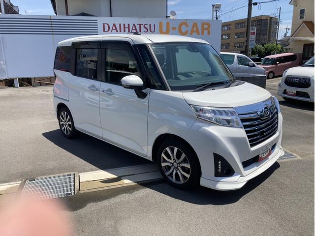 トールカスタムＧ　ターボ　ＳＡIIＬＥＤヘッドランプ　キーフリーシステム　プッシュボタンスタート　オートエアコン（プッシュ式）　両側パワースライドドア　マルチインフォメーションディスプレイ（静岡県）の中古車