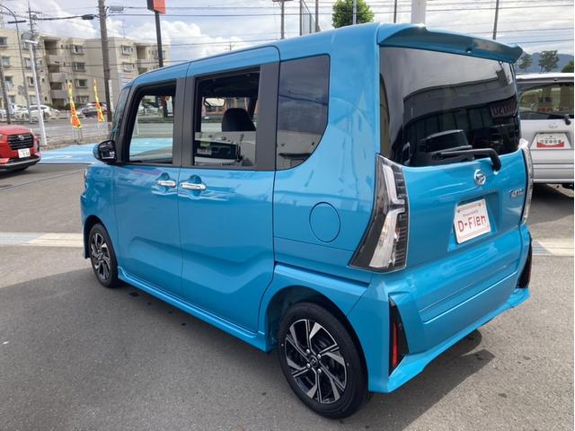 タントカスタムＸ１４インチアルミホイール　大型エアロバンパー　フルＬＥＤヘッドランプ　オート格納式カラードドアミラー　両側パワースライドドア　キーフリーシステム　プッシュボタンスタート（静岡県）の中古車