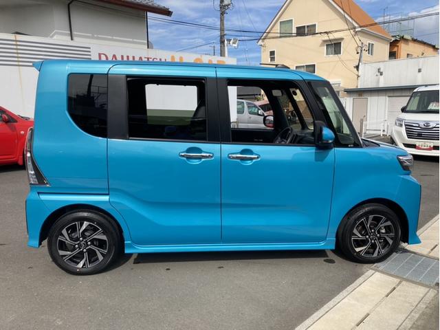 タントカスタムＸ１４インチアルミホイール　大型エアロバンパー　フルＬＥＤヘッドランプ　オート格納式カラードドアミラー　両側パワースライドドア　キーフリーシステム　プッシュボタンスタート（静岡県）の中古車