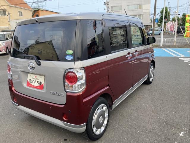 ムーヴキャンバスＸメイクアップリミテッド　ＳＡIII１４インチフルホイールキャップ　キーフリーシステム　両側パワースライドドア　オートエアコン（プッシュ式）　オートライト　置きラクボックス　プッシュボタンスタート（静岡県）の中古車
