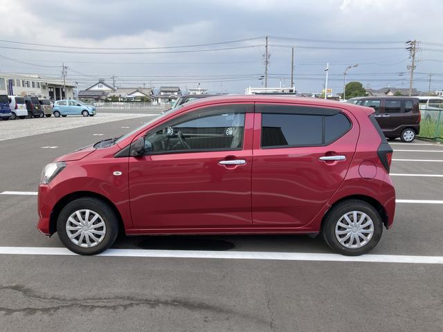 ミライースＬ　ＳＡIII１３インチフルホイールキャップ　マルチリフレクターハロゲンヘッドランプ　可倒式ドアミラー　自発光式デジタルメーターアンバーイルミネーションメーター　マニュアルエアコン（ダイヤル式）　キーレスエントリー（静岡県）の中古車