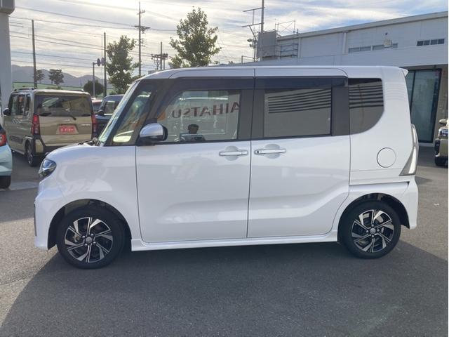 タントカスタムＸ１４インチアルミホイール　大型エアロバンパー　フルＬＥＤヘッドランプ　オート格納式カラードドアミラー　両側パワースライドドア　キーフリーシステム　プッシュボタンスタート（静岡県）の中古車
