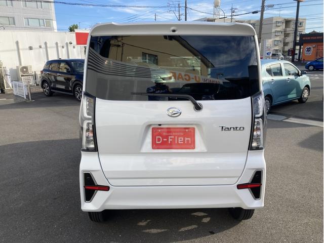 タントカスタムＸ１４インチアルミホイール　大型エアロバンパー　フルＬＥＤヘッドランプ　オート格納式カラードドアミラー　両側パワースライドドア　キーフリーシステム　プッシュボタンスタート（静岡県）の中古車