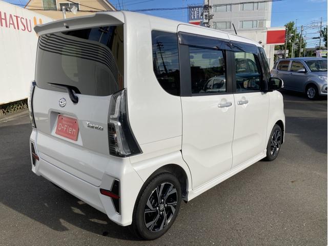 タントカスタムＸ１４インチアルミホイール　大型エアロバンパー　フルＬＥＤヘッドランプ　オート格納式カラードドアミラー　両側パワースライドドア　キーフリーシステム　プッシュボタンスタート（静岡県）の中古車