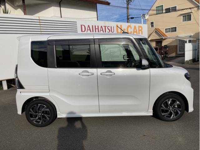 タントカスタムＸ１４インチアルミホイール　大型エアロバンパー　フルＬＥＤヘッドランプ　オート格納式カラードドアミラー　両側パワースライドドア　キーフリーシステム　プッシュボタンスタート（静岡県）の中古車