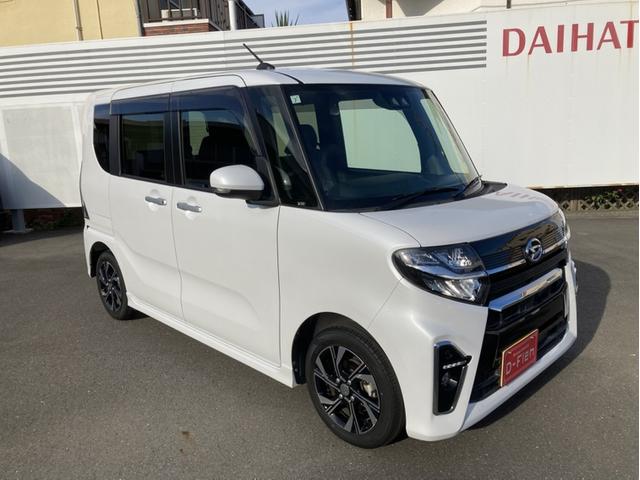 タントカスタムＸ１４インチアルミホイール　大型エアロバンパー　フルＬＥＤヘッドランプ　オート格納式カラードドアミラー　両側パワースライドドア　キーフリーシステム　プッシュボタンスタート（静岡県）の中古車