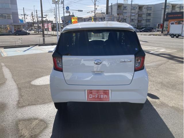 ミライースＸ　ＳＡIII１４インチフルホイールキャップ　ＬＥＤヘッドランプ　電動格納式（カラード）ドアミラー　自発光式デジタルメーターブルーイルミネーションメーター　マニュアルエアコン（ダイヤル式）　キーレスエントリー（静岡県）の中古車